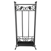 UMBRELLA STAND LEAVES 21 SQUARE-BK