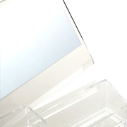 ACRYLIC COSMETIC CASE W/MIRROR LUCENT L W21.4D18.5H17