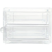 ACRYLIC COSMETIC CASE W/DRAWER LUCENT L W21.4D18.5H17