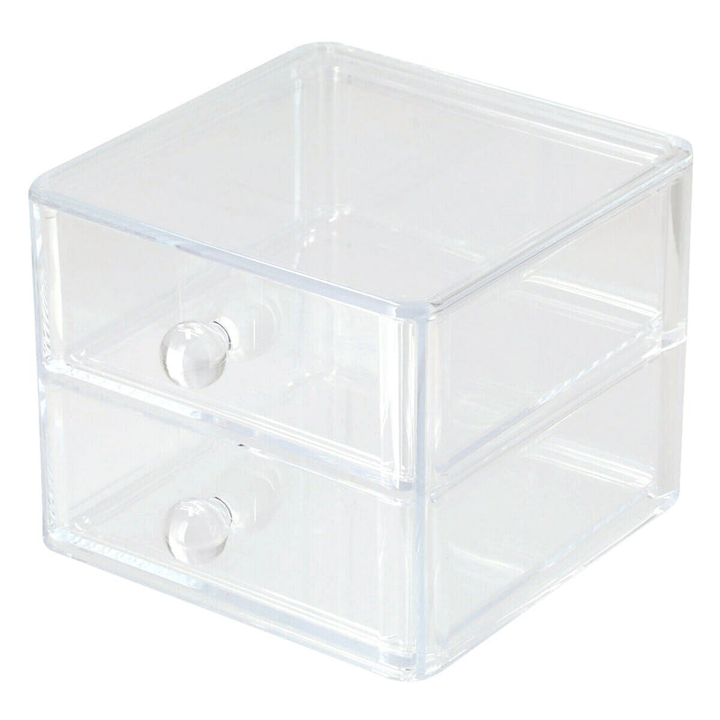 ACRYLIC COSMETIC CASE W/DRAWER LUCENT S W18D20H15