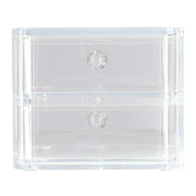 ACRYLIC COSMETIC CASE W/DRAWER LUCENT S W18D20H15