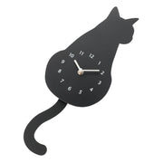 Pendulum Clock BLack Cat