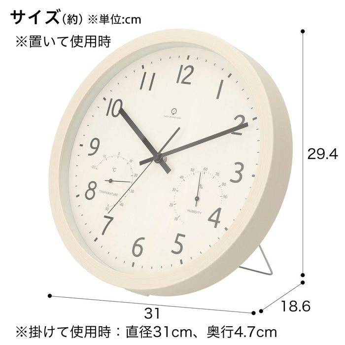 WALL CLOCK FORET30SW-TH-WW
