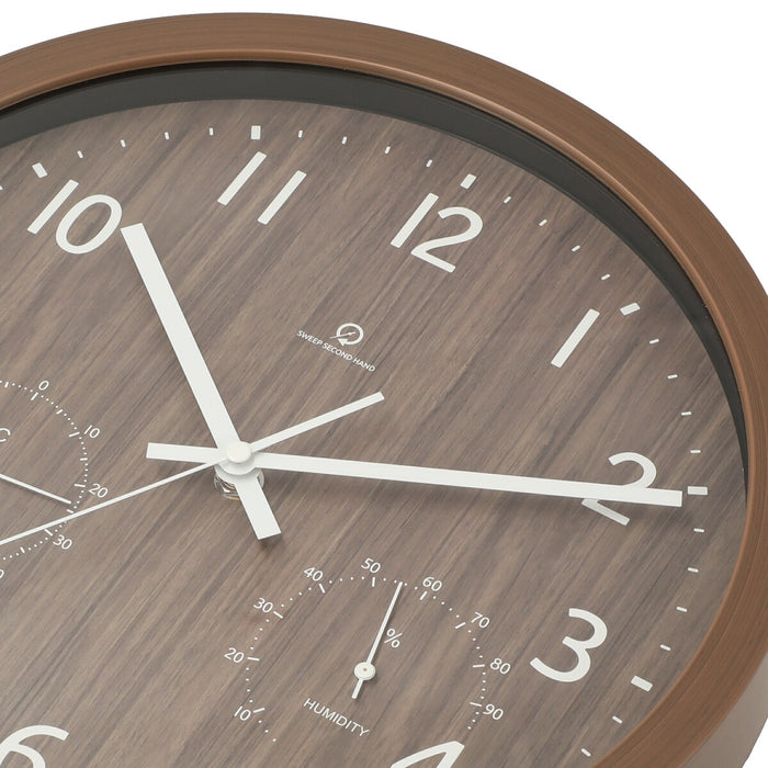 WALL CLOCK FORET30SW-TH-MBR