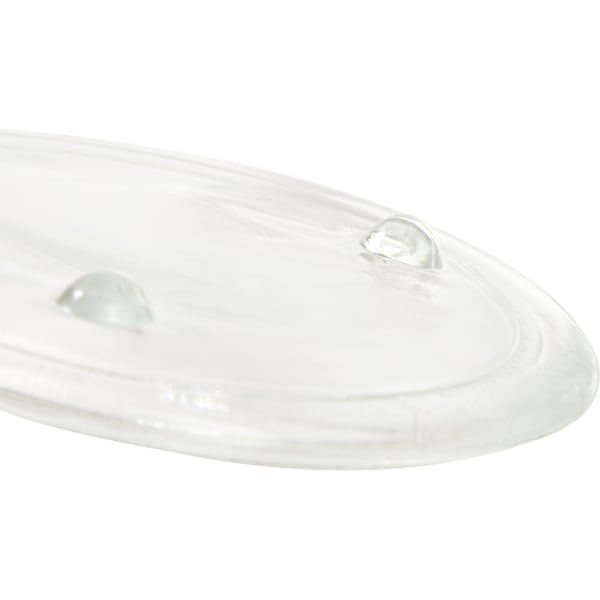 GLASS CANDLE HOLDER ROUND PLATE