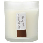 GLASS CANDLE FORESTA SWOOD&WHITE TEA BR