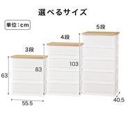 WOOD GRAIN CHEST DRAWER-3D LBR
