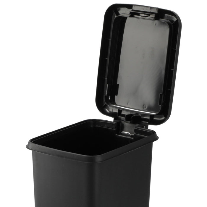ANTIBACTERIAL AND DEODORANT STEP/PUSH DUST BIN 20L BK