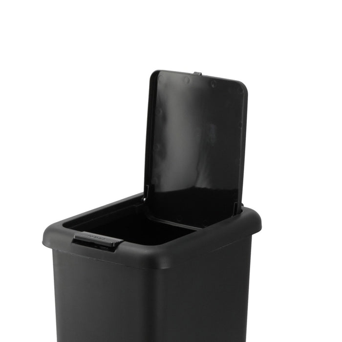 ANTIBACTERIAL AND DEODORANT STEP/PUSH DUST BIN 20L BK