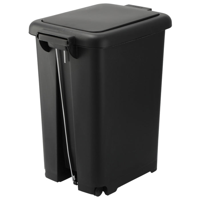 ANTIBACTERIAL AND DEODORANT STEP/PUSH DUST BIN 45L BK