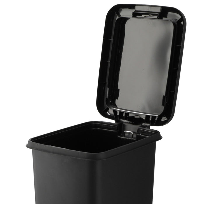 ANTIBACTERIAL AND DEODORANT STEP/PUSH DUST BIN 45L BK