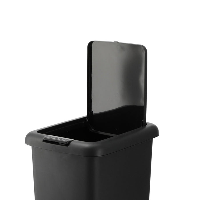 ANTIBACTERIAL AND DEODORANT STEP/PUSH DUST BIN 45L BK