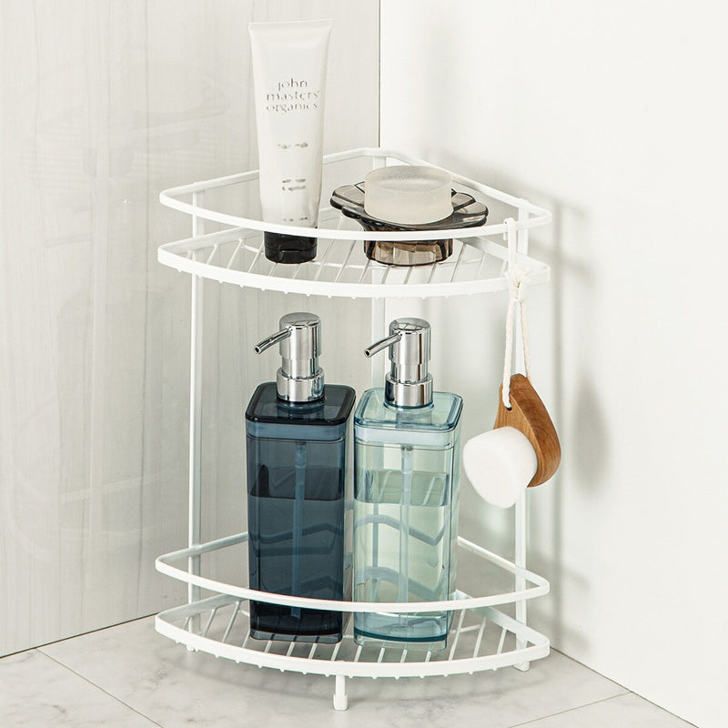 WIRE BATH RACK 2TIER CORNER PIATTO-2 W27.7D20H34