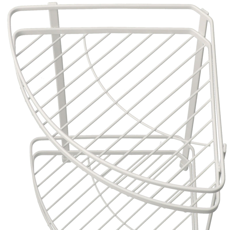 WIRE BATH RACK 2TIER CORNER PIATTO-2 W27.7D20H34