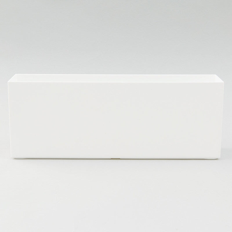 STORAGE BOX CLANE LOW-SLIM WH