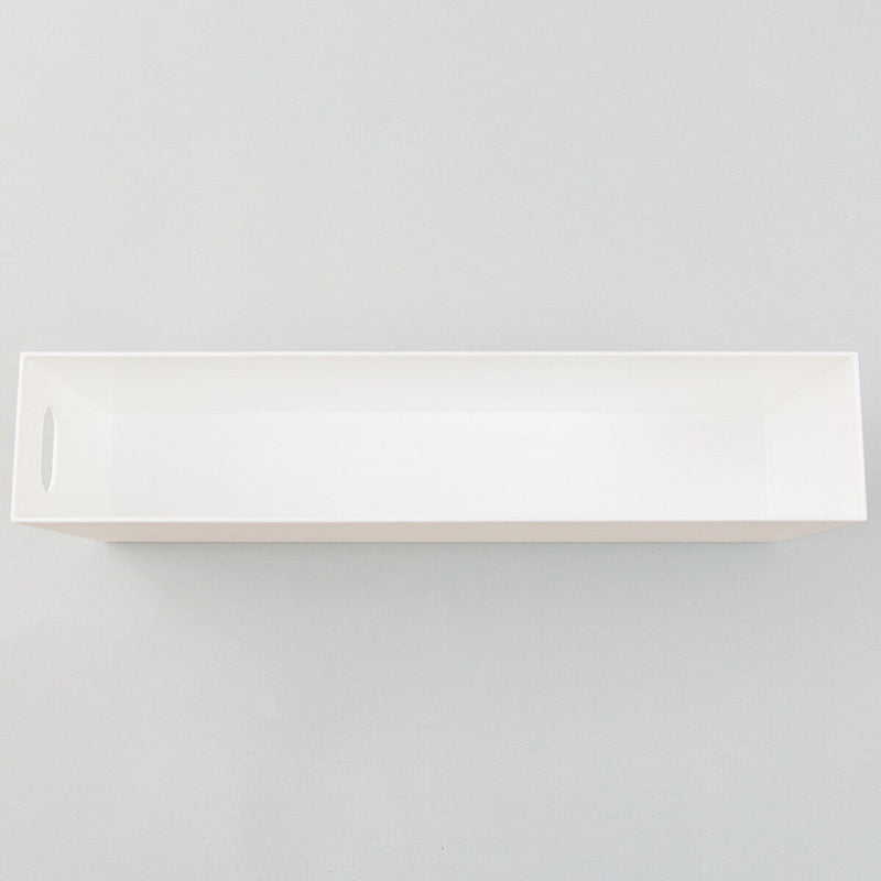 STORAGE BOX CLANE LOW-SLIM WH