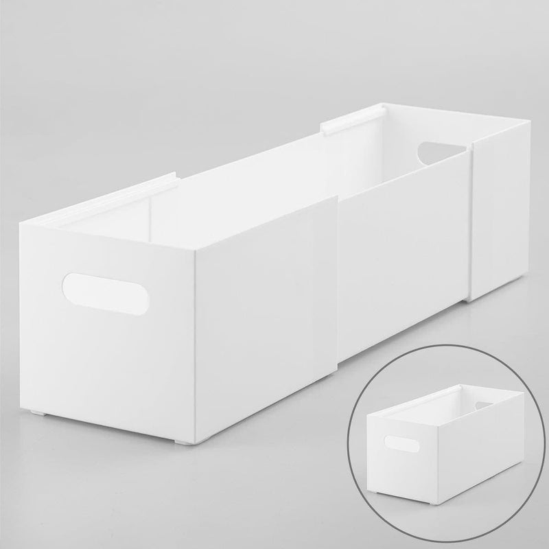 EXTENDABLE STORAGE BOX CLANE LOW WH