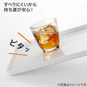 NON-SLIP PLASTIC TRAY WH S