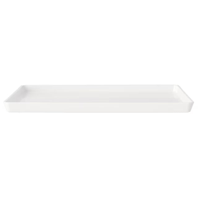 NON-SLIP PLASTIC TRAY WH S