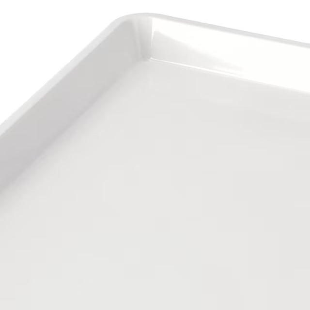 NON-SLIP PLASTIC TRAY WH S