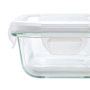 Heat Resistant Glass Storage Container 370ml Rectangular