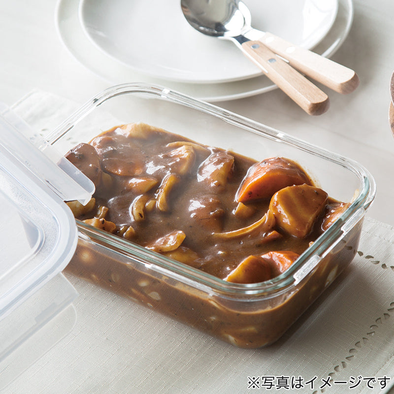 Heat Resistant Glass Storage Container 370ml Rectangular