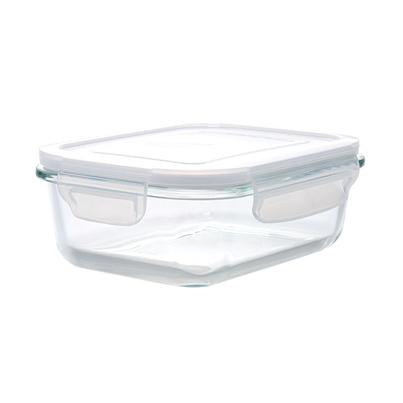 Heat Resistant Glass Storage Container 650ml Rectangular