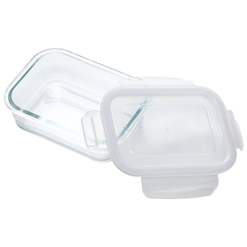 Heat Resistant Glass Storage Container 650ml Rectangular