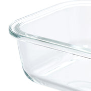 Heat Resistant Glass Storage Container 650ml Rectangular