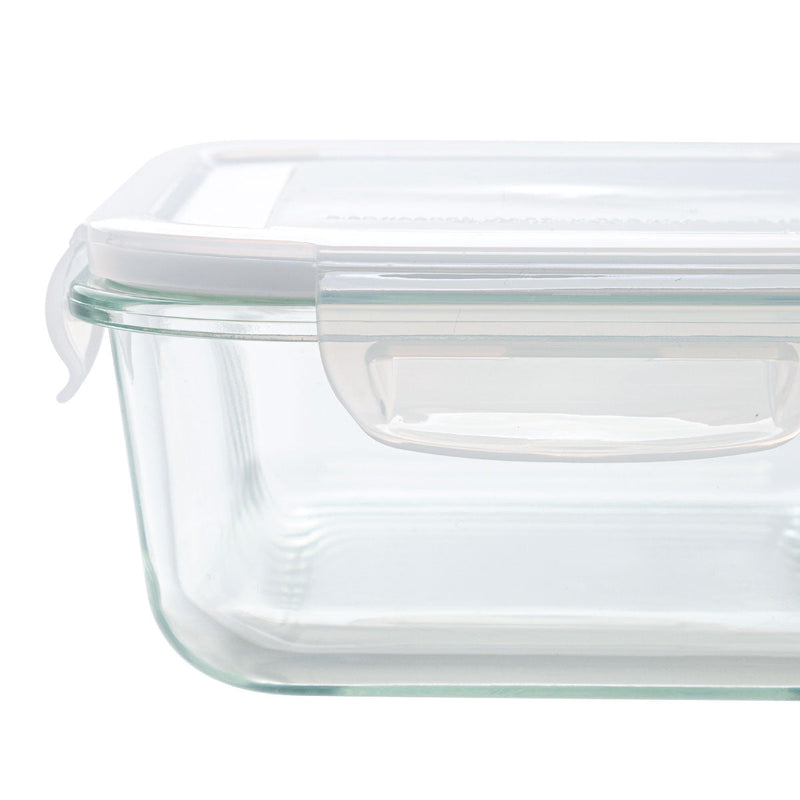 Heat Resistant Glass Storage Container 1040ml Rectangular
