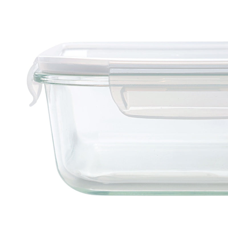Heat Resistant Glass Storage Container 1500ml Rectangular