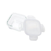 HEAT RESISTANT GLASS STORAGE CONTAINER 300ML Square
