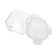 HEAT RESISTANT GLASS STORAGE CONTAINER 510ML Square