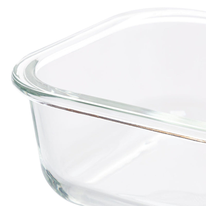 HEAT RESISTANT GLASS STORAGE CONTAINER 510ML Square