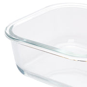 HEAT RESISTANT GLASS STORAGE CONTAINER 780ML Square
