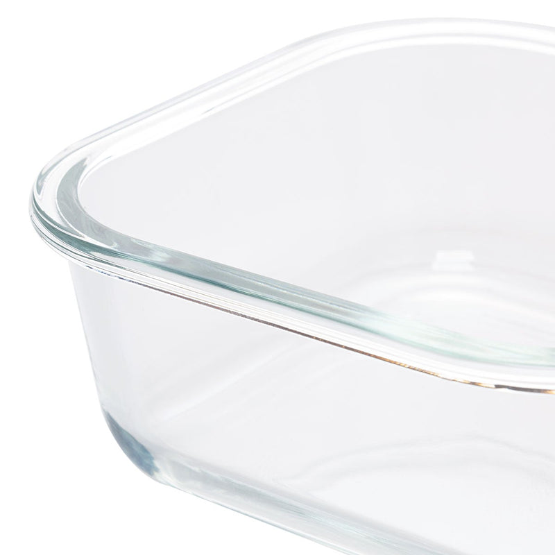 HEAT RESISTANT GLASS STORAGE CONTAINER 780ML Square