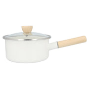 ENAMEL SAUCEPAN 18cm WH