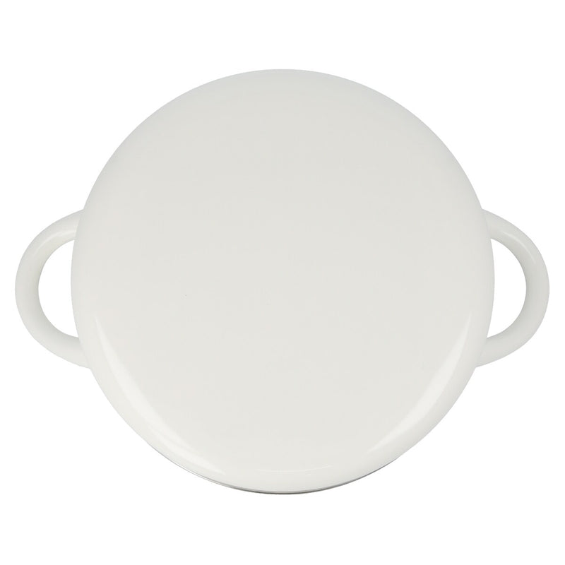 ENAMEL CASSEROLE 20cm WH