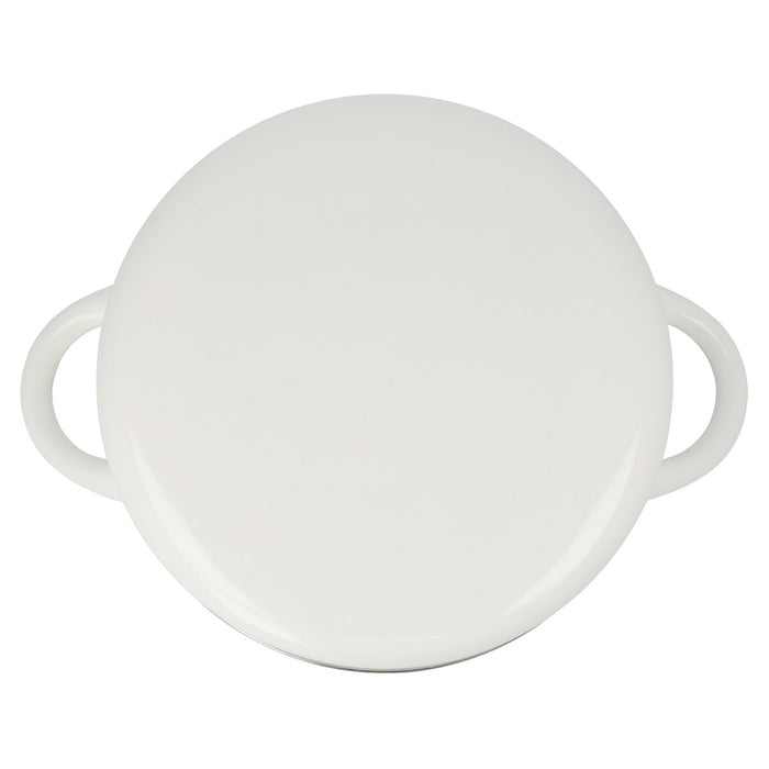ENAMEL CASSEROLE 20cm WH