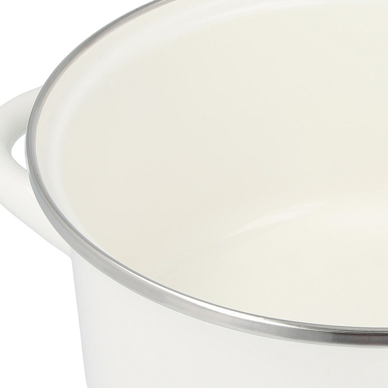 ENAMEL CASSEROLE 20cm WH