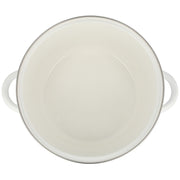 ENAMEL CASSEROLE 22cm WH