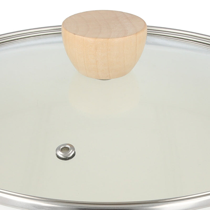 ENAMEL CASSEROLE 22cm WH