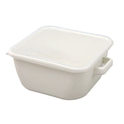 SQUARE ENAMEL DEEP POT 20CM