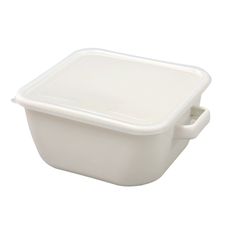 SQUARE ENAMEL DEEP POT 20CM