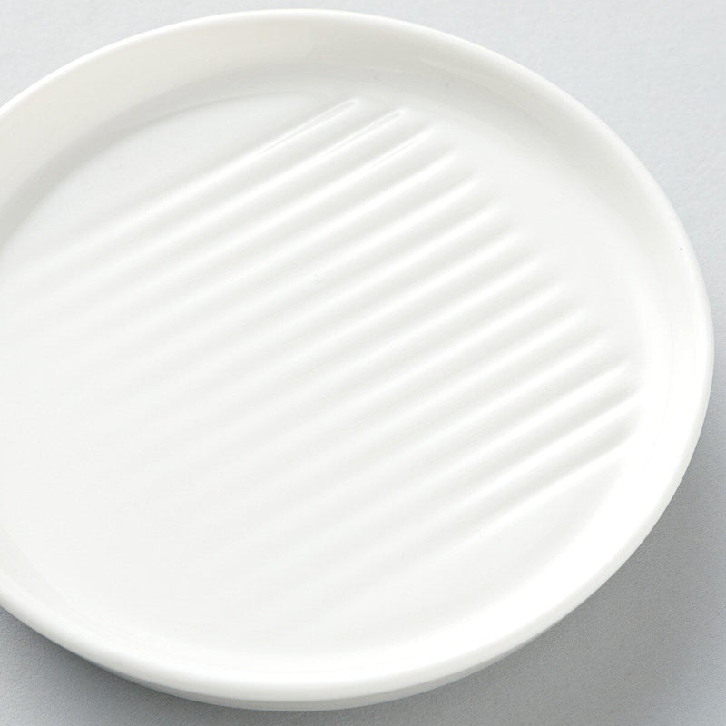 ROUND SAUCE PLATE BEACH CW111