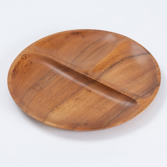 Acacia Round Lunch Plate 10in D25.5xH2.2