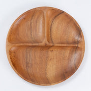 Acacia Round Lunch Plate 10in D25.5xH2.2