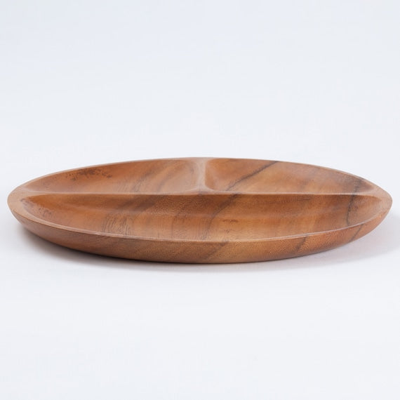 Acacia Round Lunch Plate 10in D25.5xH2.2