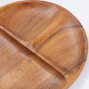 Acacia Round Lunch Plate 10in D25.5xH2.2