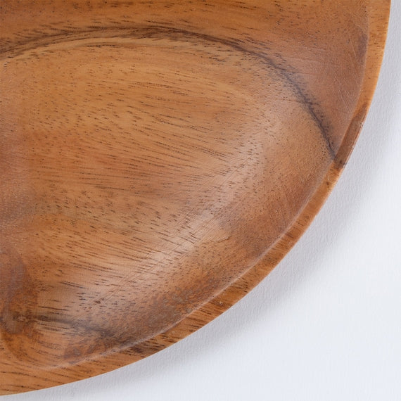 Acacia Round Lunch Plate 10in D25.5xH2.2